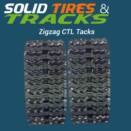 18" CTL Rubber Track 450x86x58- Zig Zag